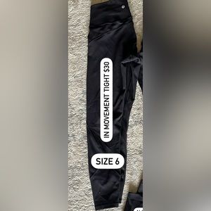 Lululemon in-movement legging